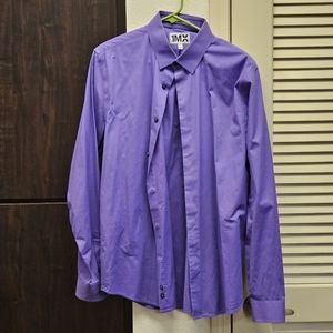 Express Large 1mx Purple Dress Shirt